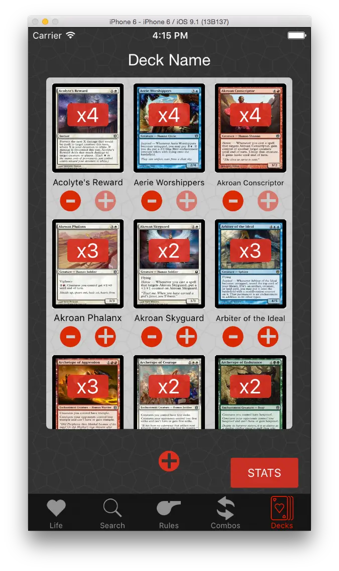 EverythingMagic screenshot 6 of 7: deck creator