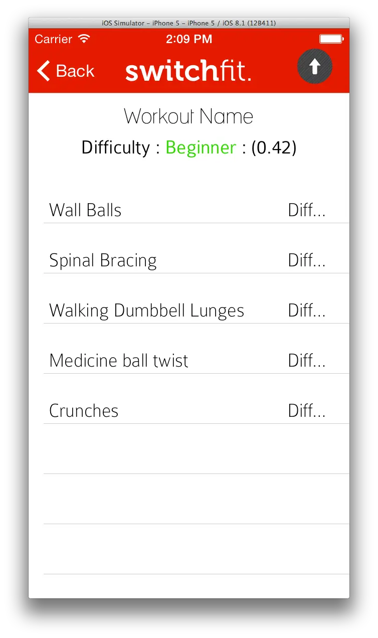 SwitchFit screenshot 5 of 6: workout